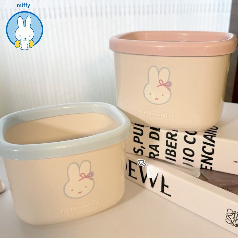 Home Edit Bathroom Storage - Lixeira de mesa Kawaii Miffy, um