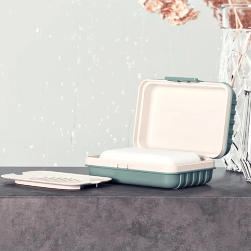 Saboneteira de plástico com ta - Home Essentials Bathroom Storage avaliação e preço
