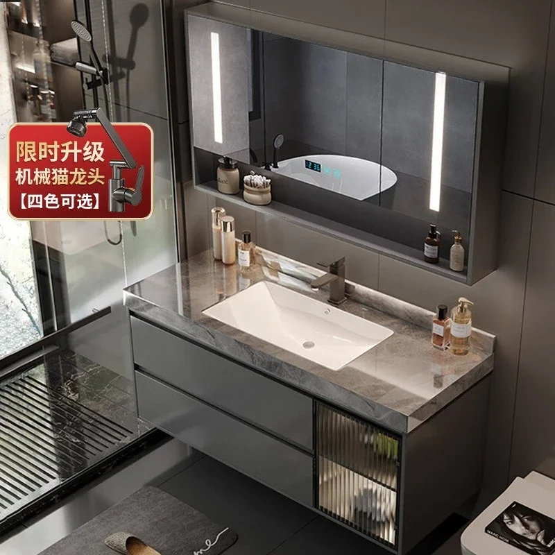 Armário de banheiro de luxo co - Home Bathroom Vanity Combo avaliação e preço