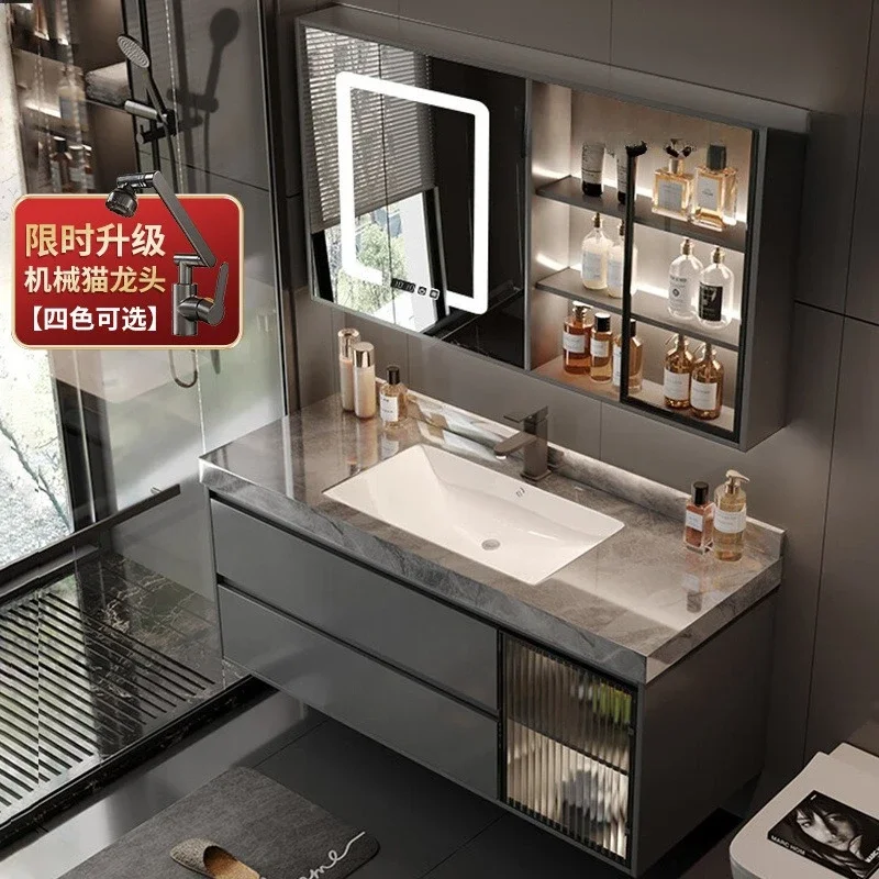 Armário de banheiro de luxo co - Home Bathroom Vanity Combo avaliação e preço