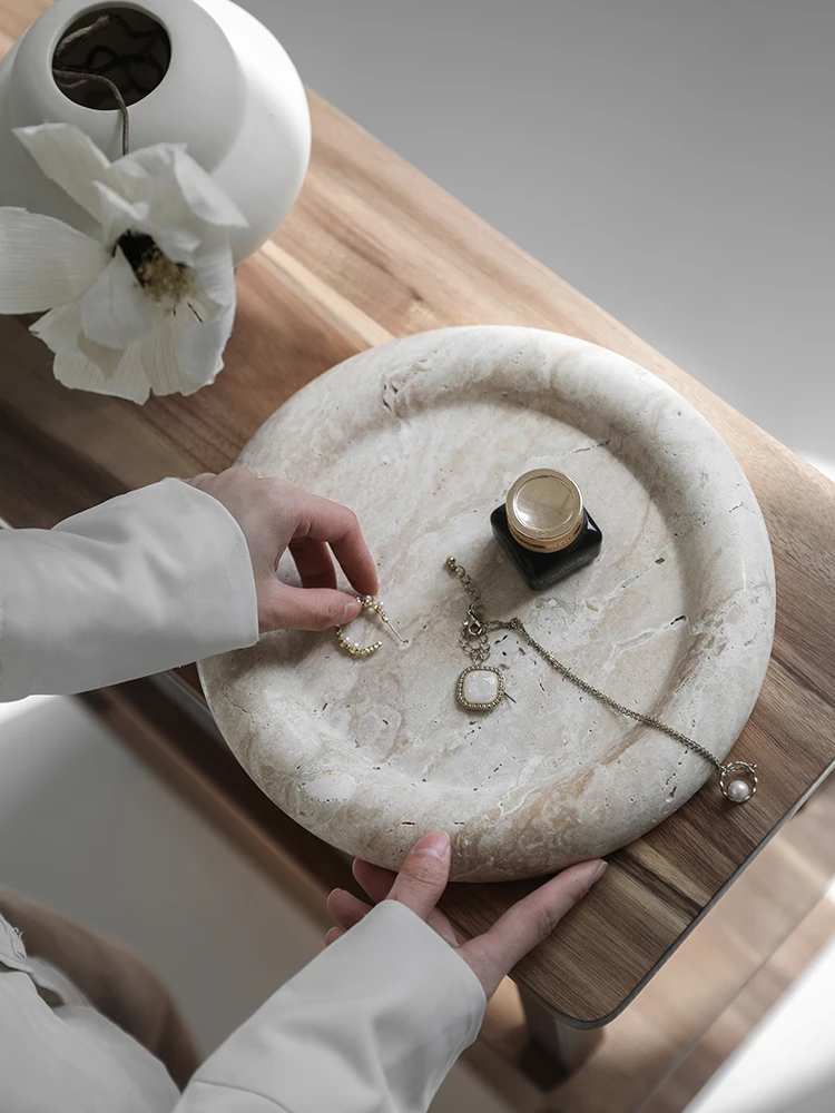 Bandeja Decorativa de Traverti - Home Bathroom Trends avaliação e preço