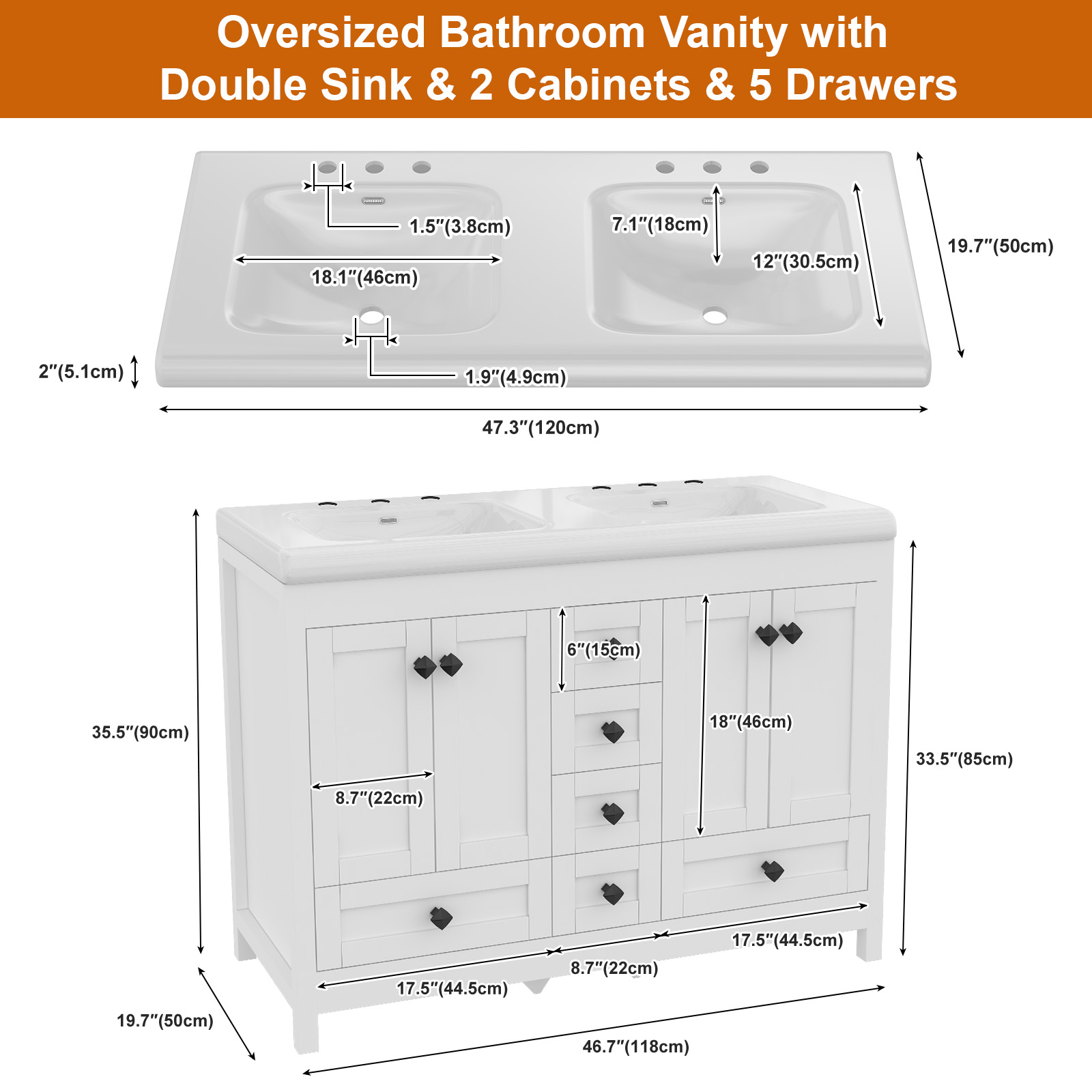Gabinete de Banheiro Branco de - Home Bathroom Vanity Combo avaliação e preço