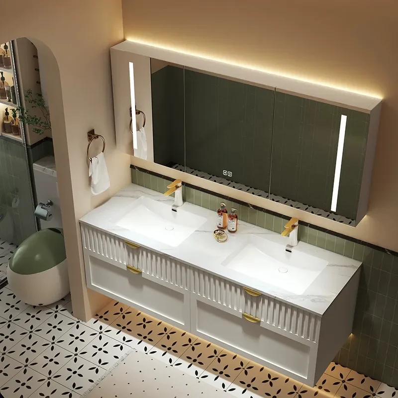 Armário de Banheiro Estilo Cre - Home Bathroom Vanity Combo avaliação e preço