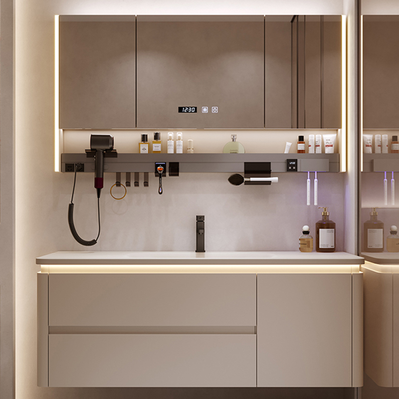 Moderno simples armários de ba - Home Bathroom Vanity Combo avaliação e preço