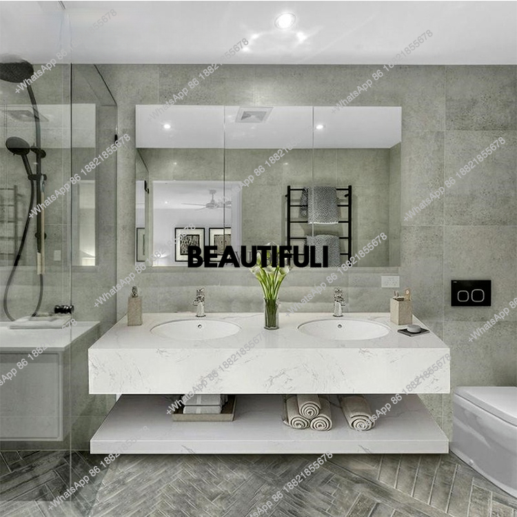 Moderno luxo personalizado hot - Home Bathroom Vanity Combo avaliação e preço