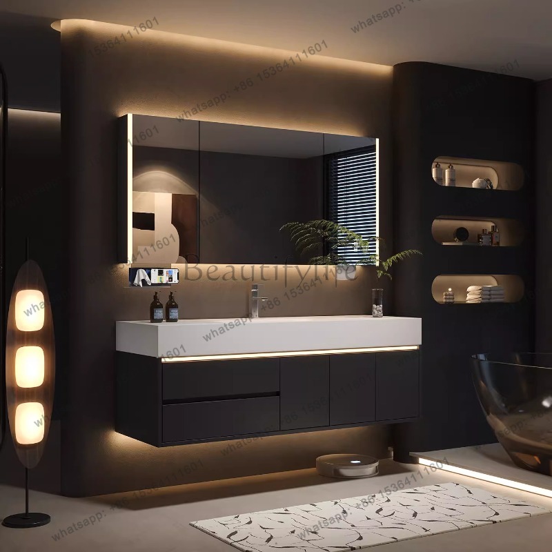 Armário de Luxo YJ com Gavetas - Home Bathroom Vanity Combo avaliação e preço