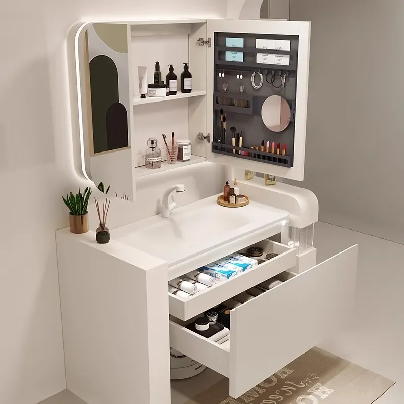 Conjunto de Armário de Banheir - Home Bathroom Vanity Combo avaliação e preço